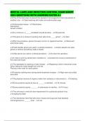 DENTAL LAWS AND INFECTION CONTROL EXAM SCRIPT 2025 QUESTIONS WITH ANSWERS RATED A&plus;