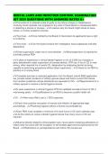 DENTAL LAWS AND INFECTION CONTROL EXAMINATION SET 2025 QUESTIONS WITH ANSWERS RATED A&plus;