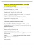 ESSENTIALS OF FIRE FIGHTING EXAM 2025 QUESTIONS WITH ANSWERS RATED A&plus;