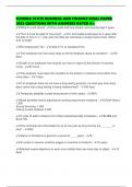 FLORIDA STATE BUSINESS AND FINANCE FINAL PAPER 2025 QUESTIONS WITH ANSWERS RATED A&plus;