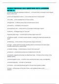 HAWAII MASSAGE 2025 QUESTIONS WITH ANSWERS RATED A&plus;