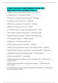 HAWAII MASSAGE COMPREHENSIVE EXAM 2025 QUESTIONS WITH ANSWERS RATED A&plus;