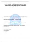 MCIA PED GPC-F Study Material &lpar;All Lessons&rpar; Actual Exam Questions &sol; Complete Accurate Quizzes with Verified Answers
