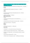 HAWAII MASSAGE FINAL PAPER 2025 QUESTIONS WITH ANSWERS RATED A&plus;