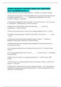 HAWAII MASSAGE REVISION EXAM 2025 QUESTIONS WITH ANSWERS RATED A&plus;