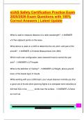 sUAS Safety Certification Practice Exam  2025&sol;2026 Exam Questions with 100&percnt;  Correct Answers &vert; Latest Update 