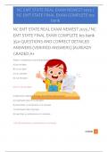 NC EMT STATE REAL EXAM NEWEST 2025 &sol; NC  EMT STATE FINAL EXAM COMPLETE tes bank   350 QUESTIONS AND CORRECT DETAILED  ANSWERS &lpar;VERIFIED ANSWERS&rpar; &vert;ALREADY  GRADED A&plus; 