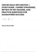 CDR RD EXAM 10TH EDITION &sol; STUDY GUIDE &sol; EXPERT STRATEGIES&comma; REVIEW OF KEY QUIZZES&comma; AND PRACTICE QUESTIONS FOR GUARANTEED SUCCESS&period;