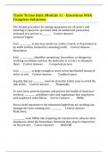 Trade Terms Quiz &lpar;Module 1&rpar; - Questions With Complete Solutions