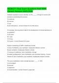 MCB4271 Final Exam Questions And 100&percnt; Correct Answers 2025&sol;2026
