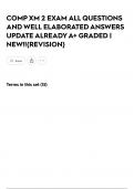 COMP XM 2 EXAM ALL QUESTIONS AND WELL ELABORATED ANSWERS UPDATE ALREADY A&plus; GRADED &vert; NEW&excl;&excl;&lbrace;REVISION&rcub;