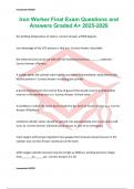Iron Worker Final Exam Questions and Answers Graded A&plus; 2025-2026