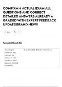 COMP XM 4 ACTUAL EXAM ALL QUESTIONS AND CORRECT DETAILED ANSWERS ALREADY A GRADED WITH EXPERT FEEDBACK UPDATE&vert;BRAND NEW&excl;&excl;