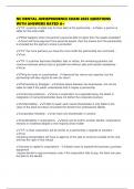 NC DENTAL JURISPRUDENCE EXAM 2025 QUESTIONS WITH ANSWERS RATED A&plus;