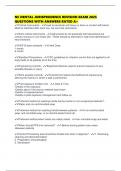 NC DENTAL JURISPRUDENCE REVISION EXAM 2025 QUESTIONS WITH ANSWERS RATED A&plus;