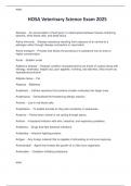 HOSA Veterinary Science Exam 2025