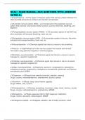NCAC I EXAM MANUAL 2025 QUESTIONS WITH ANSWERS RATED A&plus;