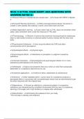 NCAC II ACTUAL EXAM SCRIPT 2025 QUESTIONS WITH ANSWERS RATED A&plus;