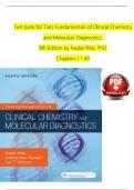 TEST BANK For Tietz Fundamentals of Clinical Chemistry and Molecular Diagnostics&comma; 8th Edition by Nader Rifai&comma; All Chapters 1 - 49&comma; Complete Newest Version