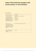 Scribe U Final&sol; Real Exam Questions with Correct Answers&comma; A&plus; Score Solutions&period;