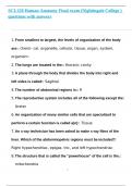 SCI-220 Human Anatomy Final exam &lpar;Nightingale College &rpar; questions with answers