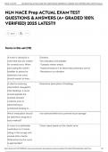 NLN NACE Prep ACTUAL EXAM TEST QUESTIONS & ANSWERS &lpar;A&plus; GRADED 100&percnt; VERIFIED&rpar; 2025 LATEST&excl;&excl;