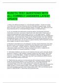 NUSCTX TEST QUESTIONS WITH ALL CORRECT ANSWERS LATEST UPDATE 