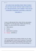 ATI Med Surg Respiratory Proctored Exam Test Bank 2025 &ndash; 250 Verified Questions and Detailed Answers