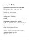 Paramedic prep ekg &lpar;2025&sol;2026 NEWEST UPDATE&rpar; COMPLETE QUESTIONS AND VERIFIED ANSWERS ALREADY GRADED A&plus;&excl;&excl;