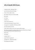 UCLA Health EKG Exam &lpar;2025&sol;2026 NEWEST UPDATE&rpar; COMPLETE QUESTIONS AND VERIFIED ANSWERS ALREADY GRADED A&plus;&excl;&excl;