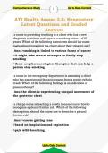 ATI Health Assess 2&period;0&colon; Respiratory  Latest Questions and Graded  Answers