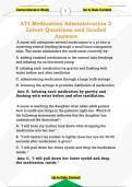 ATI Medication Administration 2  Latest Questions and Graded  Answers 