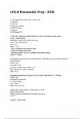 UCLA Paramedic Prep &colon; ECG &lpar;2025&sol;2026 NEWEST UPDATE&rpar; COMPLETE QUESTIONS AND VERIFIED ANSWERS ALREADY GRADED A&plus;&excl;&excl;