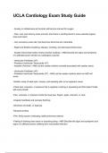 UCLA Cardiology Exam Study Guide &lpar;2025&sol;2026 NEWEST UPDATE&rpar; COMPLETE QUESTIONS AND VERIFIED ANSWERS ALREADY GRADED A&plus;&excl;&excl;