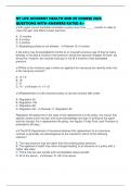 NY LIFE ACCIDENT HEALTH END OF COURSE 2025 QUESTIONS WITH ANSWERS RATED A&plus;