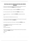 VMO FINAL EXAM IFSI UPDATED QUESTIONS AND VERIFIED ANSWERS