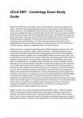 UCLA EMT - Cardiology Exam Study Guide &lpar;2025&sol;2026 NEWEST UPDATE&rpar; COMPLETE QUESTIONS AND VERIFIED ANSWERS ALREADY GRADED A&plus;&excl;&excl;