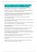 NYS LIFE ACCIDENT HEALTH INSURANCE EVALUATION EXAM 2025 