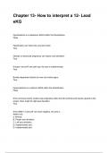 Chapter 13- How to interpret a 12- Lead eKG &lpar;2025&sol;2026 NEWEST UPDATE&rpar; COMPLETE QUESTIONS AND VERIFIED ANSWERS ALREADY GRADED A&plus;&excl;&excl;
