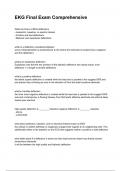 EKG Final Exam Comprehensive &lpar;2025&sol;2026 NEWEST UPDATE&rpar; COMPLETE QUESTIONS AND VERIFIED ANSWERS ALREADY GRADED A&plus;&excl;&excl;