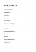 ACLS EKG Review &lpar;2025&sol;2026 NEWEST UPDATE&rpar; COMPLETE QUESTIONS AND VERIFIED ANSWERS ALREADY GRADED A&plus;&excl;&excl;