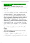 RAD400 COMPREHENSIVE EXAM 2025 QUESTIONS WITH ANSWERS RATED A&plus;