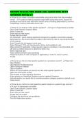 RAD400 EVALUATION EXAM 2025 QUESTIONS WITH ANSWERS RATED A&plus;