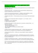 RAD400 EXAMINATION 2 2025 QUESTIONS WITH ANSWERS RATED A&plus;