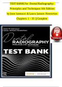 Test Bank For Dental Radiography Principles And Techniques&comma;&lpar; 6th Edition 2024&rpar;&comma; By Joen Iannucci &comma;Laura Howerton&vert;&vert;ALL CHAPTERS INCLUDED&vert;&vert;CORRECT ANSWERS WITH RATIONALES