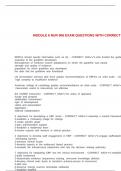 MODULE 6 NUR 606 EXAM QUESTIONS WITH CORRECT ANSWERS