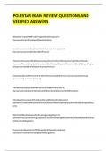 Polestar Exam Review