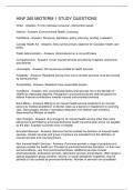 HINF 265 MIDTERM 1 STUDY QUESTIONS