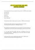 ATP CTP QUESTIONS AND 100&percnt; VERIFIED ANSWERS