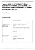 Proserve 2025 COMPREHENSIVE EXAM QUESTIONS WITH DETAILED VERIFIED AND 100&percnt; CORRECT ANSWERS BRAND NEW EXAM ALREADY GRADED A&plus;&excl;&excl;